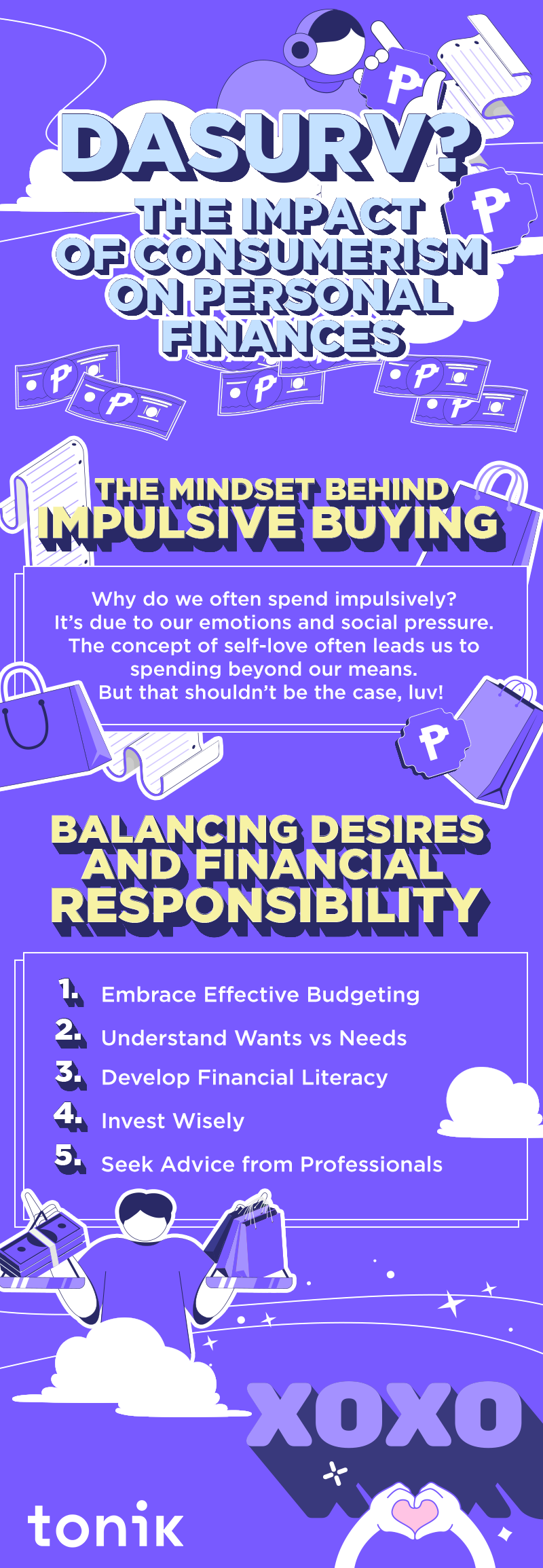 infographic on impact of consumerism on personal finances