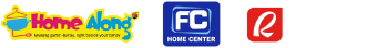 Home Along, FC Home Center, Robinsons Appliances logos