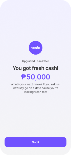 You got fresh cash