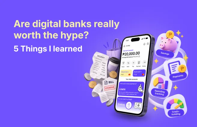 Person checking his savings on a digital banking app, showing why she switched to a digital bank 