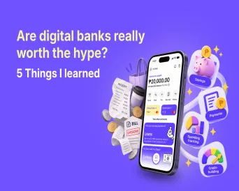 Person checking his savings on a digital banking app, showing why she switched to a digital bank 