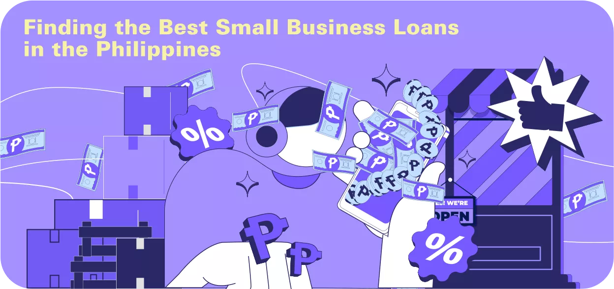 person finding small business loans online using their phone