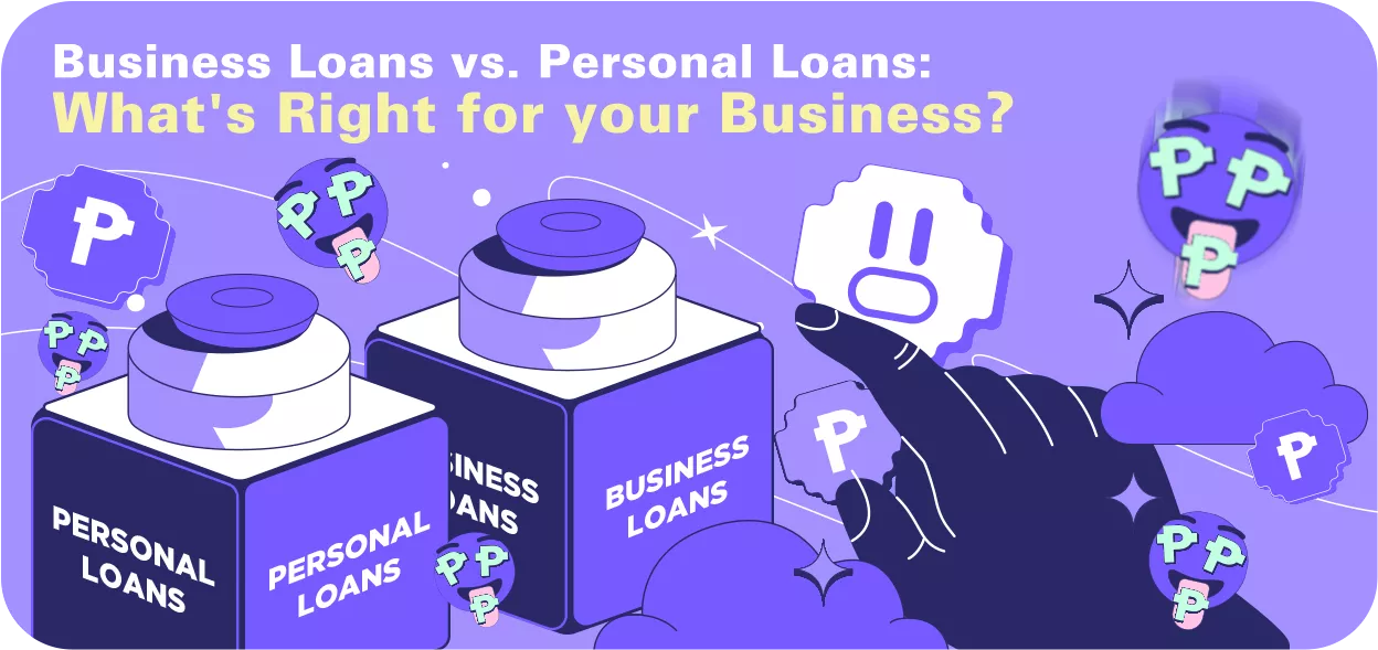 person choosing between a business loan and a personal loan