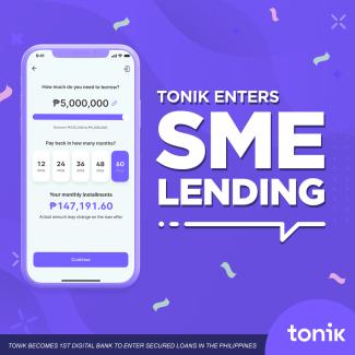 Tonik enters SME lending
